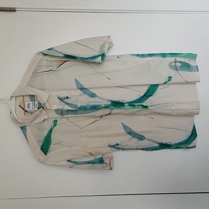 Zara relaxed fit Bermuda button down